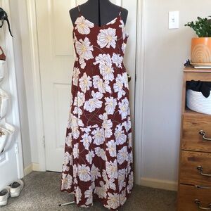 Floral Spaghetti Strap Maxi Dress